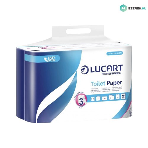 Lucart Strong 3.24 hosszú WC papír, hófehér - 3 rétegű 24 tekercses
