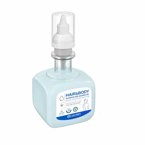 Lucart Hair&Body 89403000 tusfürdő és sampon virágillattal, ginkgo bilobával - 400 ml