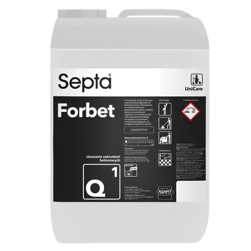 Septa Forbet Q1 Építési szennyeződések eltávolítására használható savas tisztítószer 10L