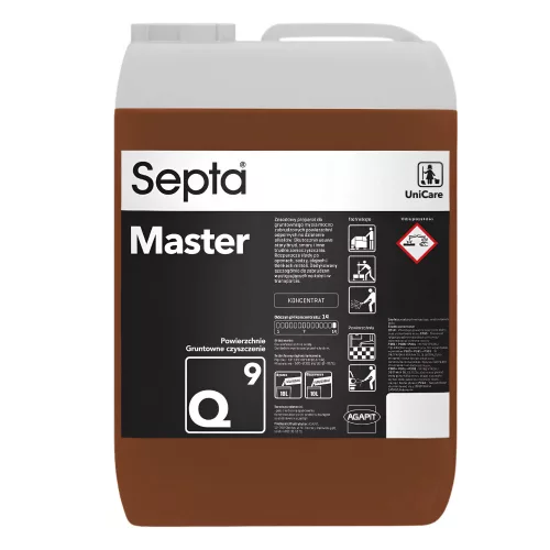 Septa Master Q9 Professzionális lúgos mélytisztító szer guminyom, korom, olaj és fémoxidok eltávolítására 10L