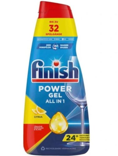 Finish Power Gel All In 1 gépi mosogatógél 650ml