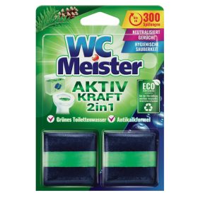 WC Meister Aktiv Kraft 2in1 WC tartálytabletta erdei illattal (2x50 g)
