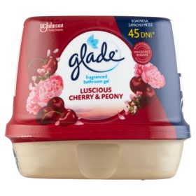 Glade Fürdőszobai Illatosító Zselé 180 g Luscious Cherry and Peony   Glade Fürdőszobai Illatosító Zselé 180 g Luscious Cherry and Peony