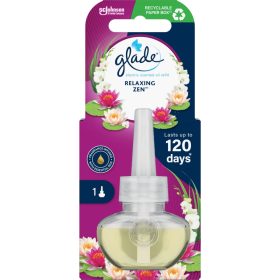 Glade elektromos légfrissítő utántöltő 20ml Relaxing Zen   Glade elektromos légfrissítő utántöltő 20ml Relaxing Zen
