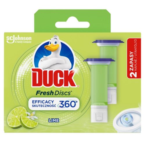 Duck wc öblítő korong UTÁNTÖLTŐ, Lime 2X36ml/csg  (5db/karton)