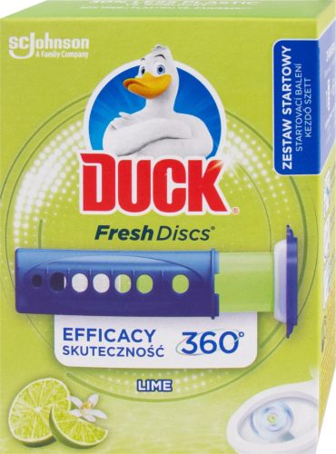 Duck Fresh Discs Lime WC-öblítő korong, 36 ml (5db/karton)
