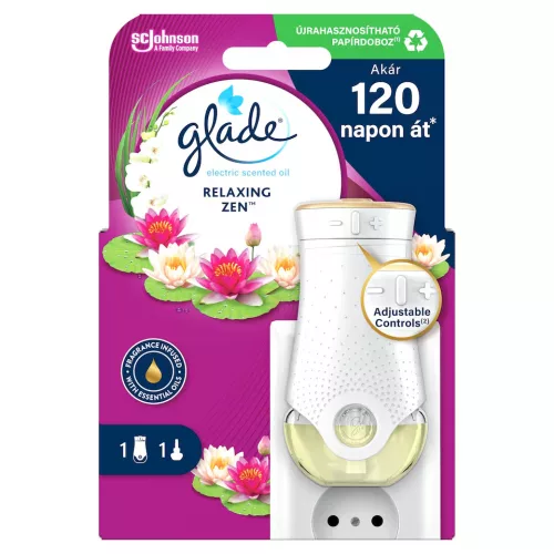 Glade elektromos légfrissítő készülék és utántöltő Relaxing Zen (20 ml)