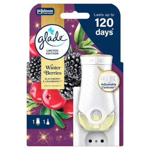 Glade elektromos légfrissítő készülék és utántöltő Winter Berries (20 ml)