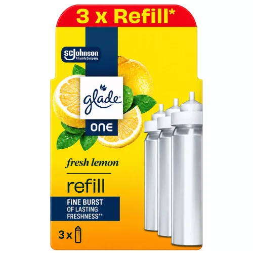 Glade ONE Automata koncentrált légfrissítő utántöltő 3x10ml Fresh Lemon - Friss citrom