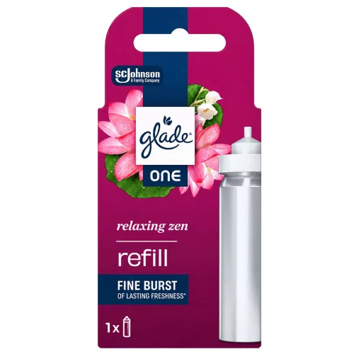 Glade ONE Automata koncentrált légfrissítő utántöltő 10ml Relaxing Zen - Lótuszvirág, gyöngyvirág és lágy fás jegyek