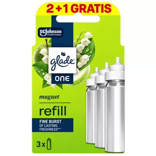Glade ONE Automata koncentrált légfrissítő utántöltő 3x10ml Muguet - Gyöngyvirág