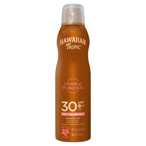 Hawaiian Tropic Glowing Protection Dry Oil Spray napvédő SPF30 180ml (6db/karton)
