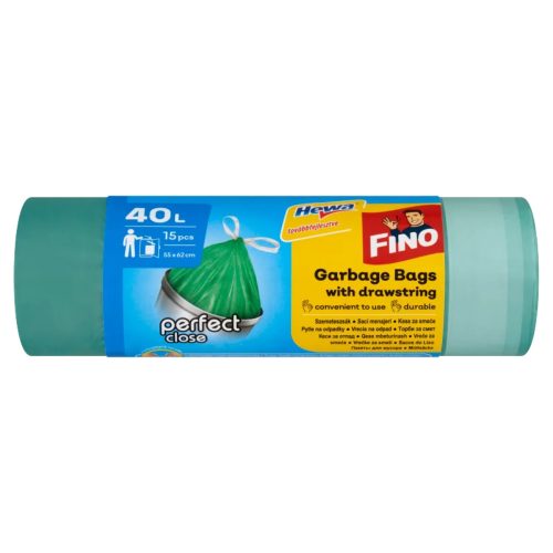Fino Perfect Close szemeteszsák 40l 15db/tekercs 55x62cm (24 tekercs/karton)