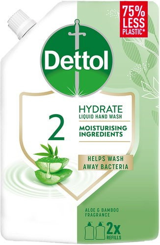 Dettol kézmosó gél UTÁNTÖLTŐ, hidratáló/aloe illattal, 500ml (6db/karton)