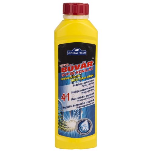 Szuper Búvár lefolyócső tisztító, hideg vízben oldódó 500ml (12db/karton)