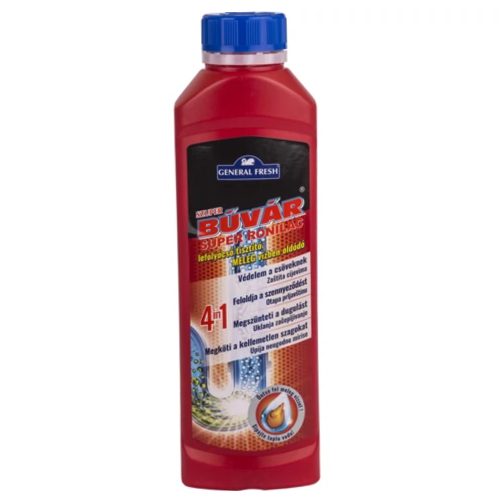 Szuper Búvár lefolyócső tisztító, meleg vízben oldódó 400ml (12db/karton)