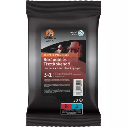Gorilla Wipes Bőrápoló és tisztító kendő (30 db)