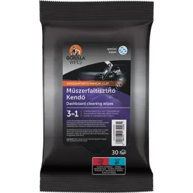Gorilla Wipes Műszerfaltisztító Kendő (30 db)
