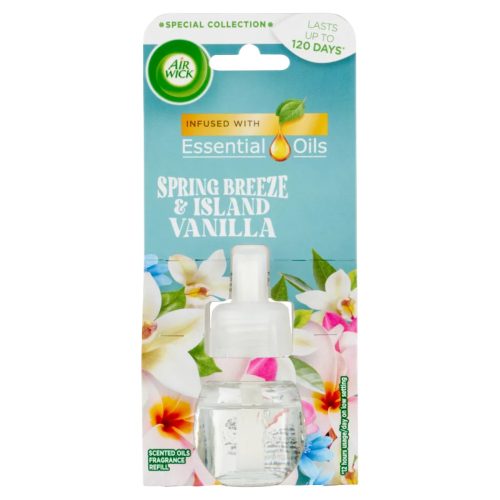 Air Wick elektromos illatosító utántöltő 19ml (6db/karton) Spring Breeze & Island Vanilla