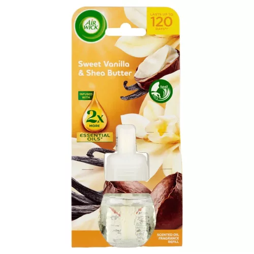 Air Wick elektromos illatosító utántöltő Sweet Vanilla & Shea Butter (19 ml)
