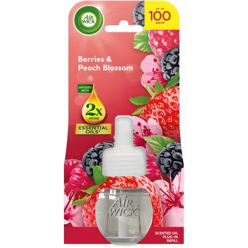 Air Wick elektromos illatosító utántöltő 19ml Berries & Peach Blossom
