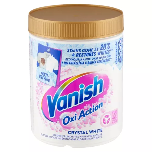 Vanish Oxi Action Crystal White folteltávolító por (970 g)