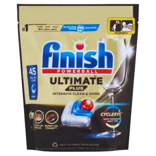Finish Powerball Ultimate Plus All in 1 mosogatógép kapszula Regular (45 db)