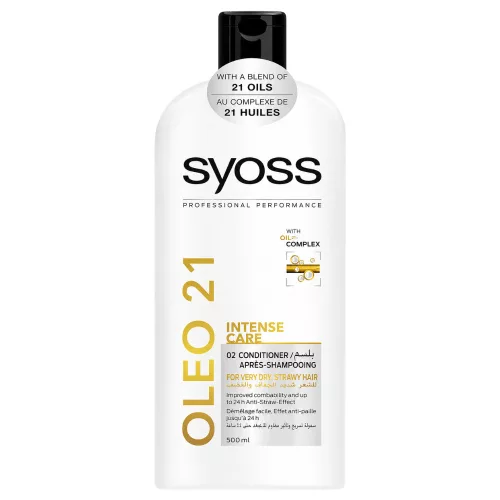Syoss Oleo 21 tápláló kondicionáló balzsam száraz, töredezett hajra 500 ml