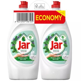2 db Jar Sensitive kézi mosogatószer Teafa és Menta (2 x 900 ml)