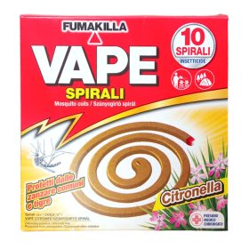 Vape szúnyogriasztó Citronella spirál 10db