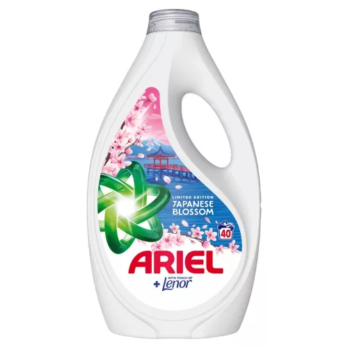 Ariel folyékony mosószer 40 mosás, 1,8L Lenor Japanese Blossom