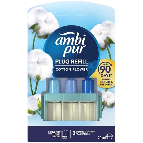 Ambi Pur 3Volution elektromos légfrissítő utántöltő Cotton Flower (20 ml)