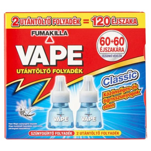Vape Classic UTÁNTÖLTŐ folyadék duopack 2x36 ml (6db/karton)