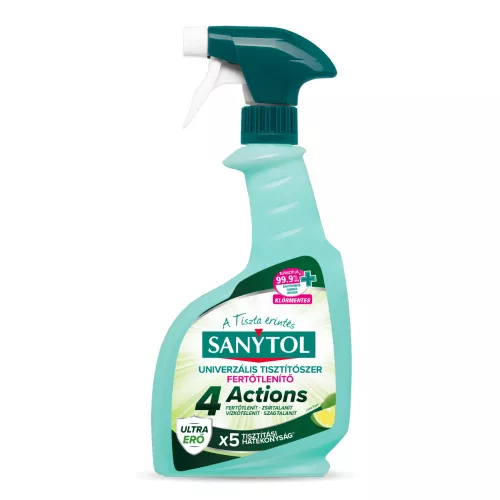 Sanytol 4 Actions univerzális fertőtlenítő spray Lime (500 ml)