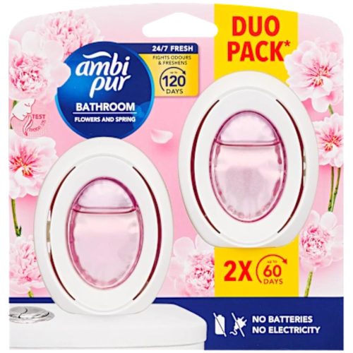 Ambi Pur Fürdőszoba Illatosító 2 x 7,5 ml Flowers and Spring DUO PACK (6db/karton)