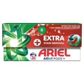 Ariel All-in-1 PODS+ mosókapszula Extra Stain Removal (26 db)