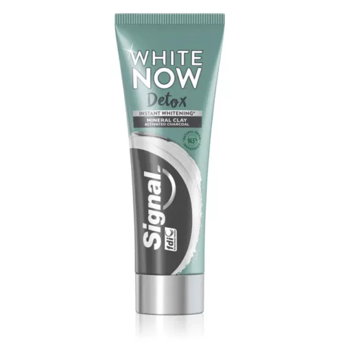 Signal White Now Detox fogkrém Mineral Clay & Activated Charcoal (75 ml)