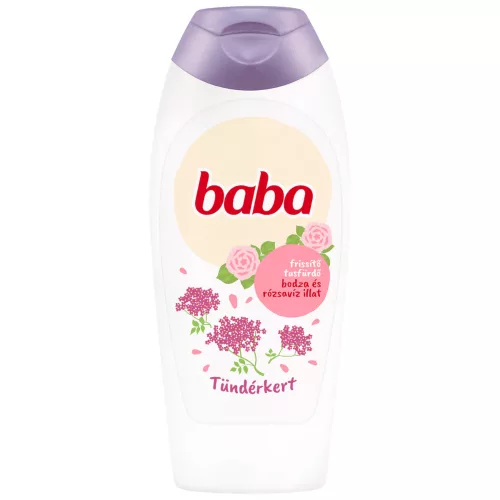 Baba frissítő tusfürdő bodza és rózsavíz illat 400 ml