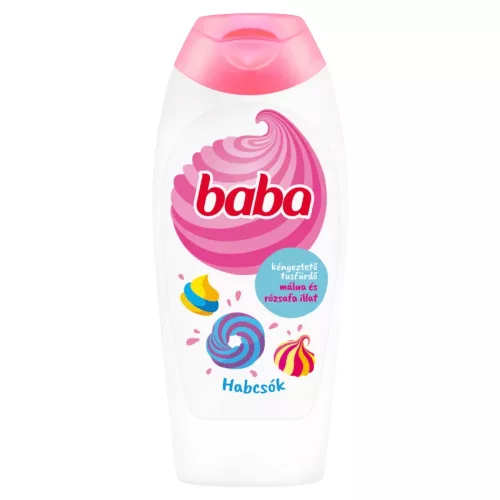Baba kényeztető tusfürdő málna és rózsafa 400 ml