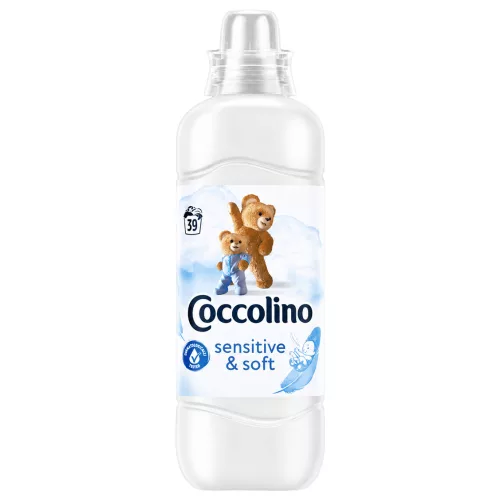 Coccolino öblítő hipoallergén Sensitive&soft - Érzékeny puhaság 975ml / 39 mosás