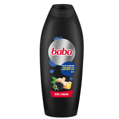 Baba 2 az 1-ben férfi tusfürdő és sampon vadszeder és gyömbér illattal (750 ml)