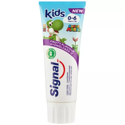 Signal Kids Super Mario gyermekfogkrém epres (75 ml)