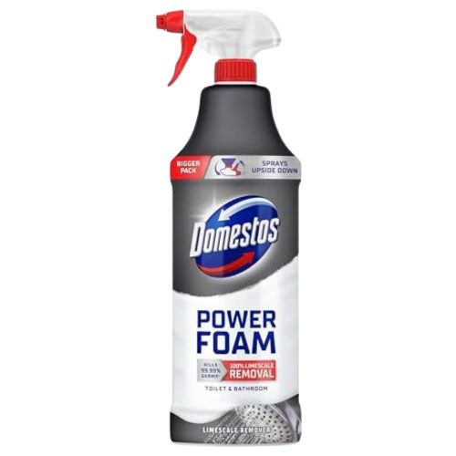 Domestos Power Foam WC és fürdőszoba tisztító hab Vízkőoldó 435 ml (12db/karton)