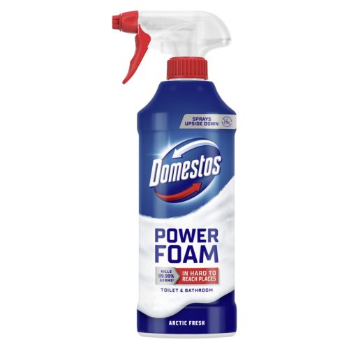 Domestos Power Foam WC és fürdőszoba tisztító hab Arctic Fresh (435 ml)
