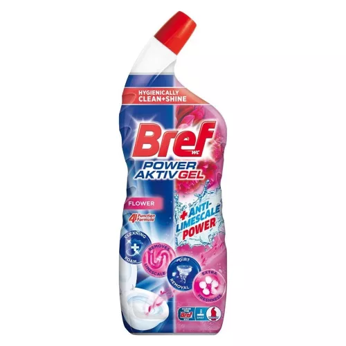 Bref Power Aktív Gél WC tisztító Flower (700 ml)