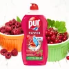 Pur Power kézi mosogatószer 450ml Raspberry&Red Currant