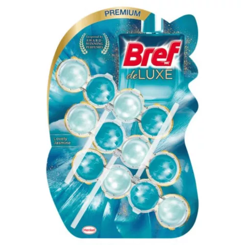 Bref DeLuxe WC illatosító, Lovely Jasmine (3x50 g)
