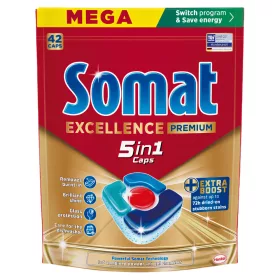   Somat Excellence Premium mosogatógép kapszula 5in1 42db/csg