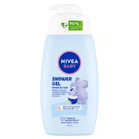   Nivea Baby fürdető gél vitaminokkal, egész testre és hajra 500ml