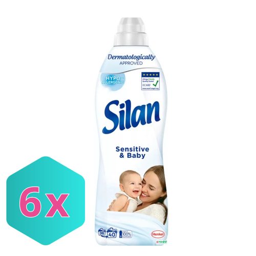 Silan textilöblítő koncentrátum Sensitive 880ml 40 Mosásos KARTON - 6 db
